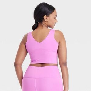 All in motion v neck cropped sports bra